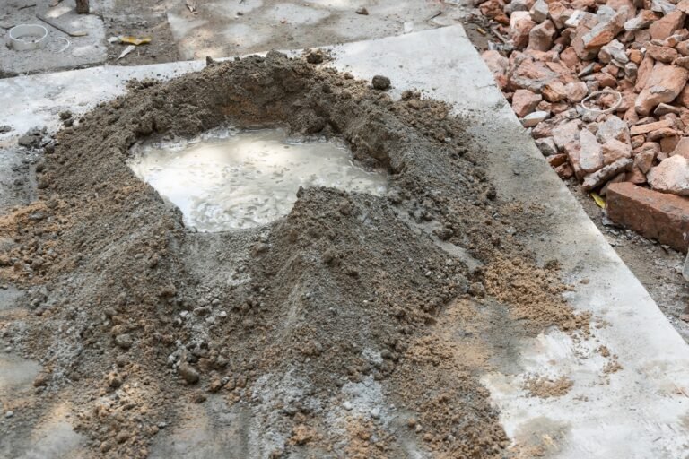 Cement and sand are mixed with water to be turned into mortar for construction